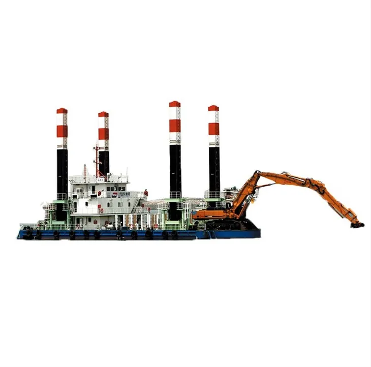 Hydraulic Backhoe Dredger For Channel Dredging