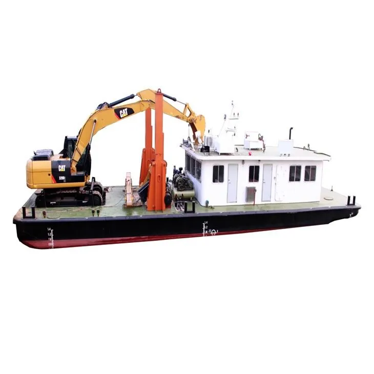 Hydraulic Backhoe Dredger For Channel Dredging